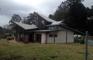 Bindi's strawbale house at 'Moora Moora Co-op'